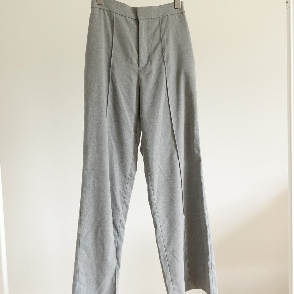 Uniqlo Grey High Waisted Wide Leg Pant Size XS Like new
